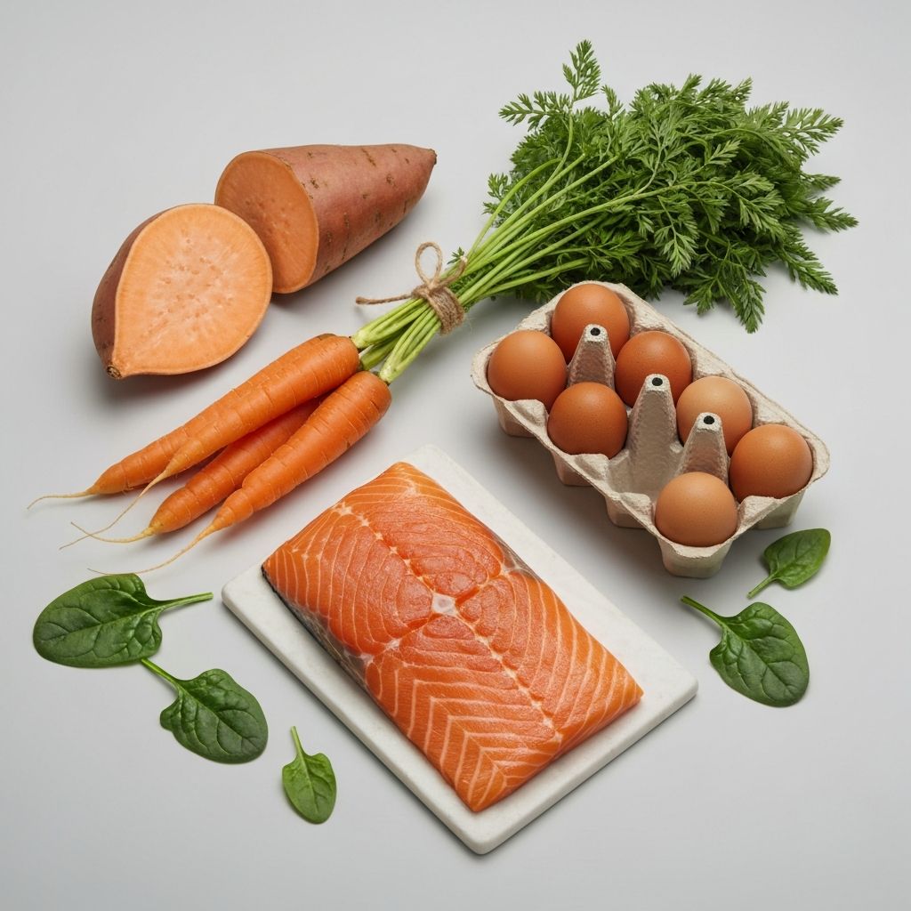 Lebensmittel mit Vitamin D und A